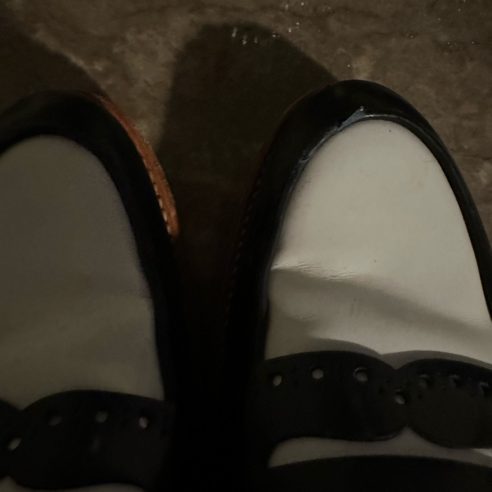 Office of Angela Scott “Ms Madison” black and white loafer - Picture 7 of 9